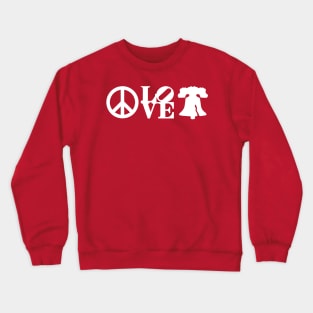 Peace Philadelphia Love Liberty Bell Peace Love Philly Fan Favorite Crewneck Sweatshirt